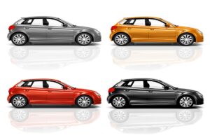 Różne modele samochodów