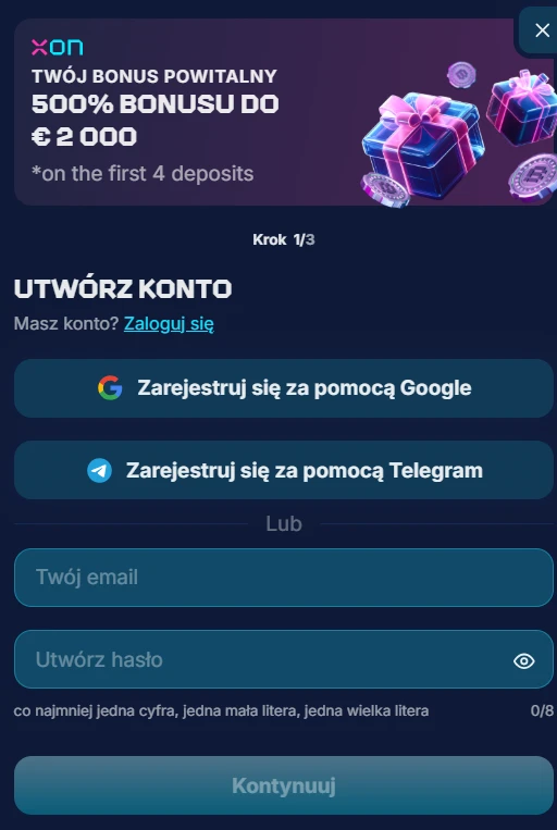 xon bet kasyno logowanie